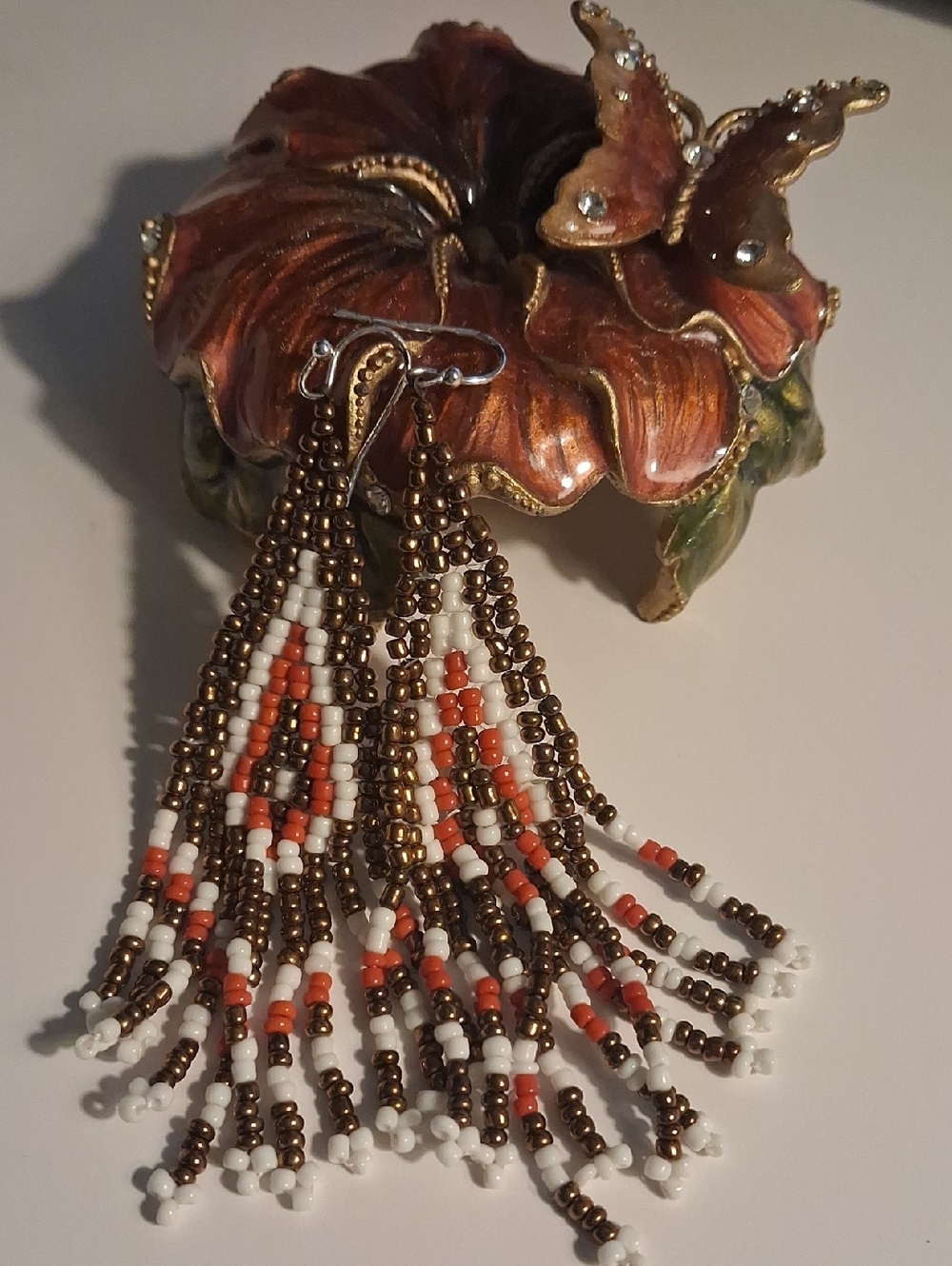 Beaded Fringe Earrings
